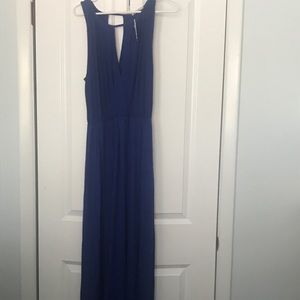 blue maxi dress